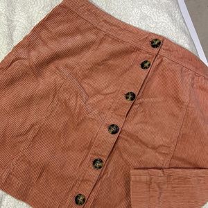 H&M Pink Corduroy Skirt