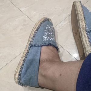 Almost New Denim Fabric Shoes