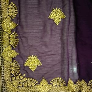 Embroidery Worked Saree