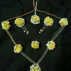 Flower Jewellry For Haldi Ceremony