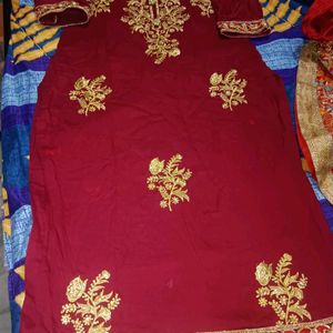 Maroon Colour Punjabi Suit