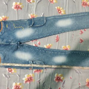 Demin Cargo Blue #Jeans / Waist Size 28