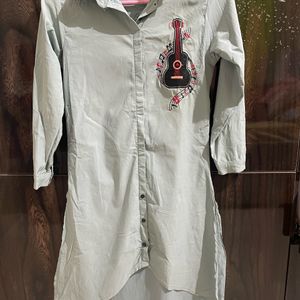 Collared Shirt Kurti