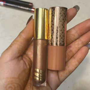 Nude Lipstick Lipgloss Combo