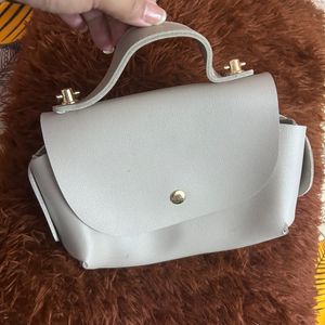 Light Grey Chain Sling Bag