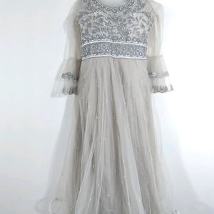 Grey Net Gown ( Women)