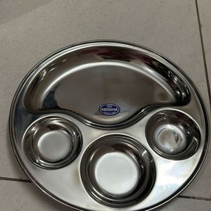 NEW STEEL LUNCH PLATE