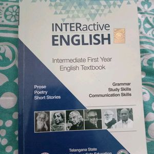 Intermediate First Year English Text Book