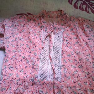 Pink Floral Top