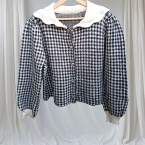 Gingham Cardigan