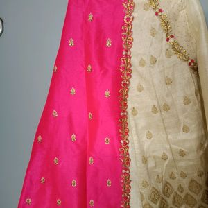 Embrioded Pink Lehnga Set