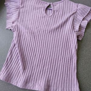 Pinterest RUFFLE TOP/ Lavender