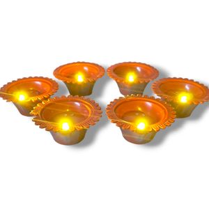 Led Water Sensor Diya Beautiful Flower Design