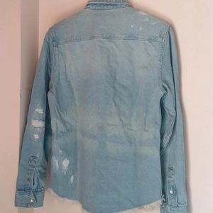 Zara Denim Jacket With Tag