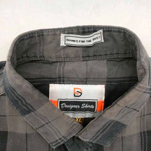 BROWN CHECK SHIRT FOR MEN