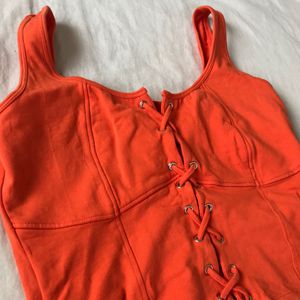 Orange Crop Top