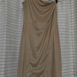 Brown One Shoulder Dress