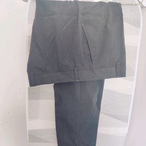 Park Avenue Grey Formal Pants For Women