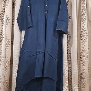 Black Uneven Kurta