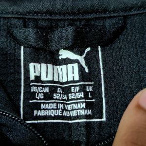 Puma Full Sleeve T-shirt 1/4 Zip Size L