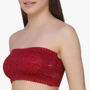 Women's Nylon Lightly Lace Non-Wired Bra fo