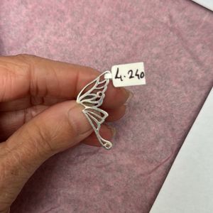 Pure Silver Butterfly Earrings