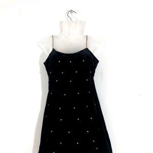 Rhinestone Short Dress