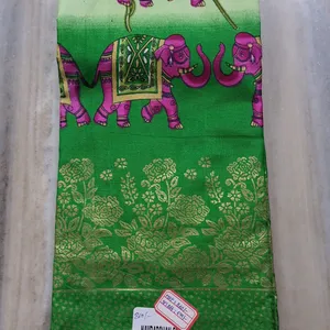 Light Green Dola Foil Saree