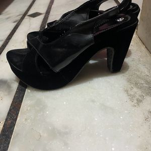 Black High Heel Sandal