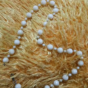 Beige Bead Necklace