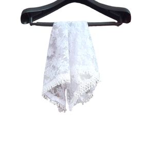 White Netted Scarf For Church New