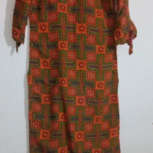 Printed Straight Kurta