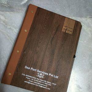 Note Book Or Diary (Wooden Cover)