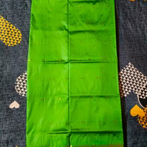 Pure Georgette Saree With Blouse, Green