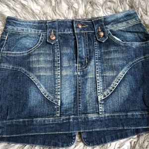 Mini Denim Skirt