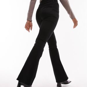 High Rise Black Flare Jeans