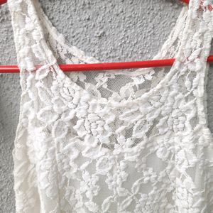 Off White Lace Top S