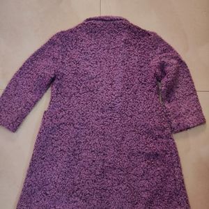 Lavender Overcoat For Women