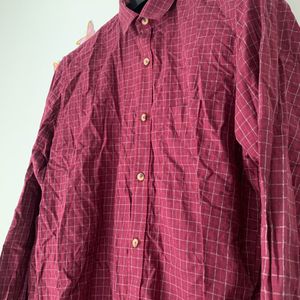 VANHEUSEN Red Checked Shirt ( Men)