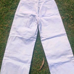 White Denim Pant