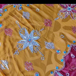 Handwork Rajputana Saree