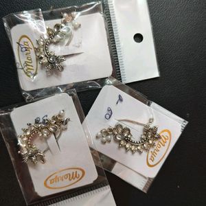 Silver Jhumka & Nose pin Combo