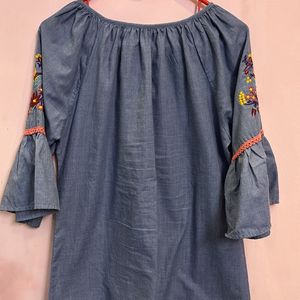 Comfortable Lavender Color Top For Girls