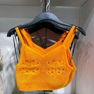 H&M Crochet Knitted crop top