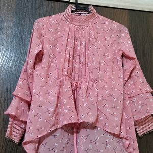 PINK FULL SLEEVES TOP