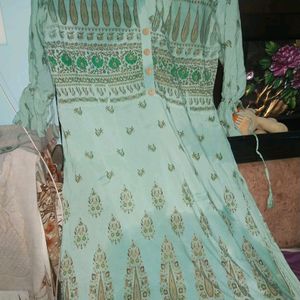 Light Green Cotton Kurti