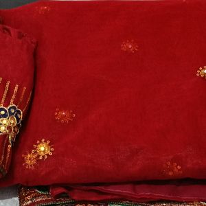 Wedding And Festival Saree With Blouse Peticot