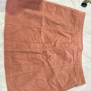 H&M Pink Corduroy Skirt