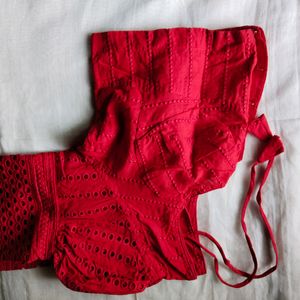 Red  Hakuba Blouse