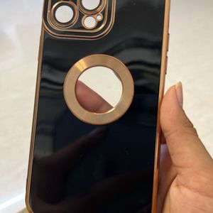 Back Cover For Iphone 13 Pro Max | Black & Gold